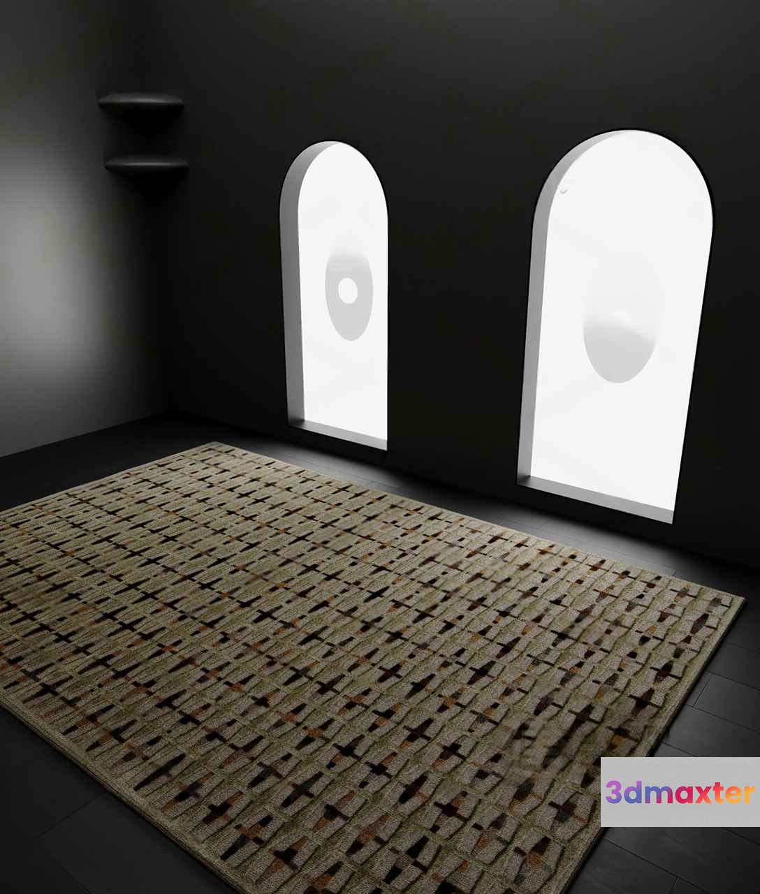 Modern Rug Design 3D Model - 252 - CORONA Render