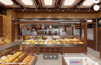 A Bakery Storefront 3D Model - 3612 - VRAY Render