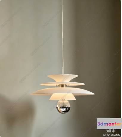 Modern Light Fixture 3D Model - 14792 - VRAY Render