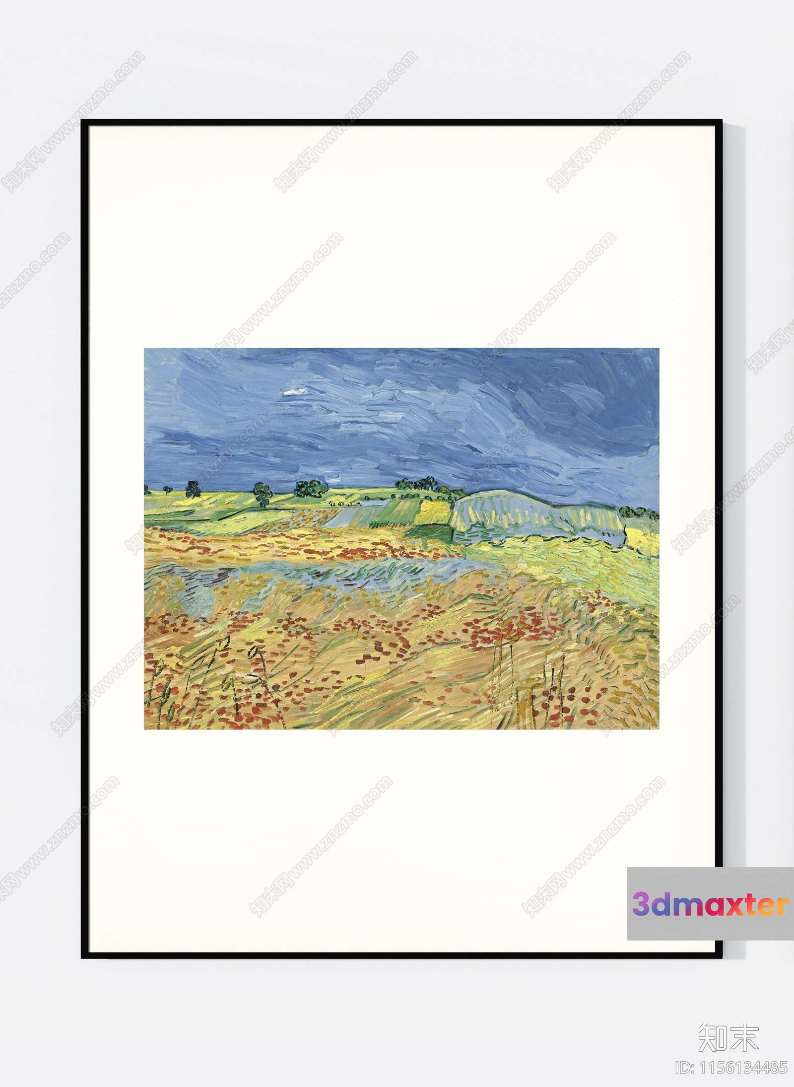 Artistic Landscape Painting 3D Model - 9157 - VRAY Render