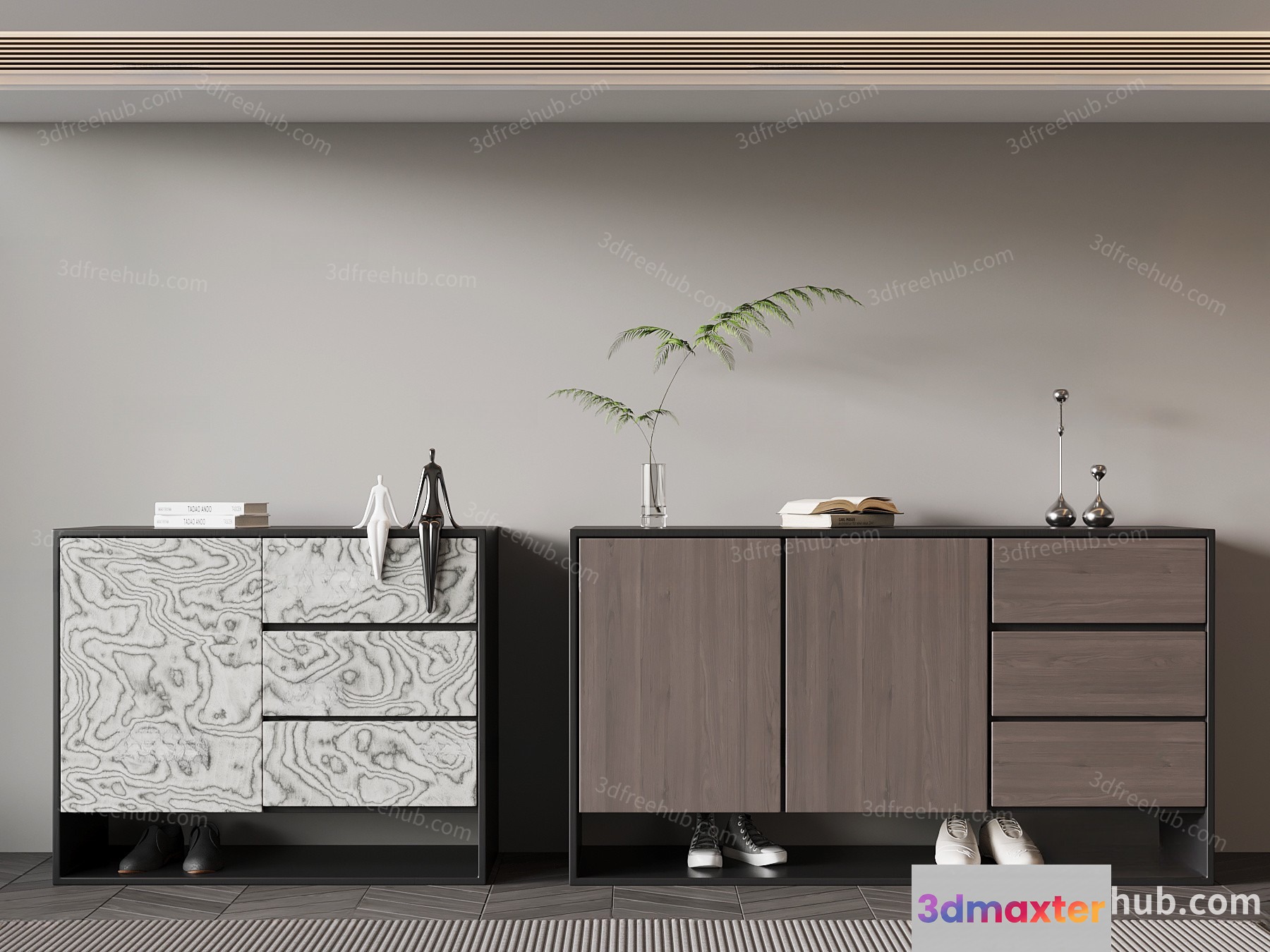 Modern Dresser 3D Model - 19252 - VRAY Render