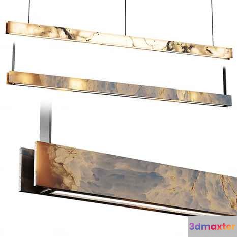 Gold Light Fixture 3D Model - 1133 - CORONA Render