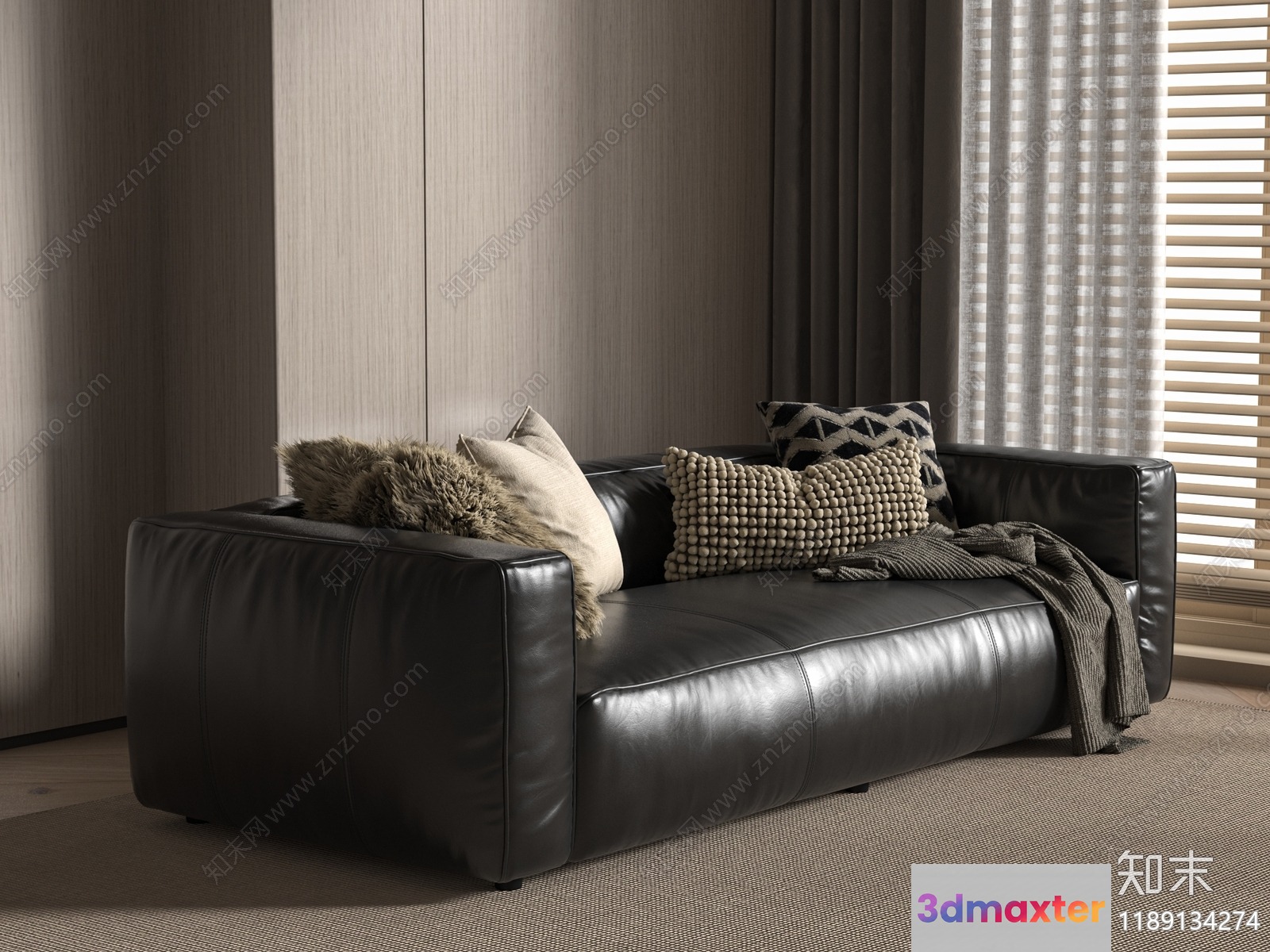 Cozy Living Room 3D Model - 4033 - VRAY Render