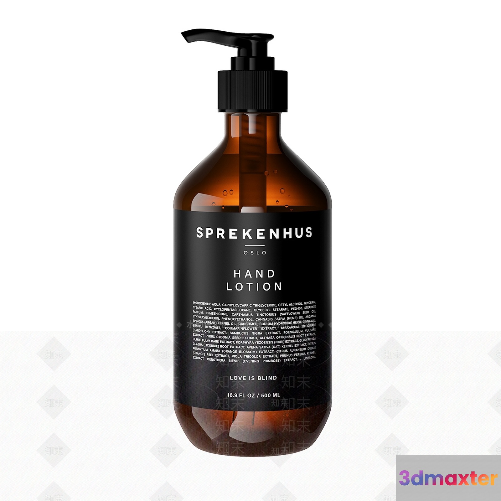 Hand Lotion Bottle 3D Model - 18269 - VRAY Render
