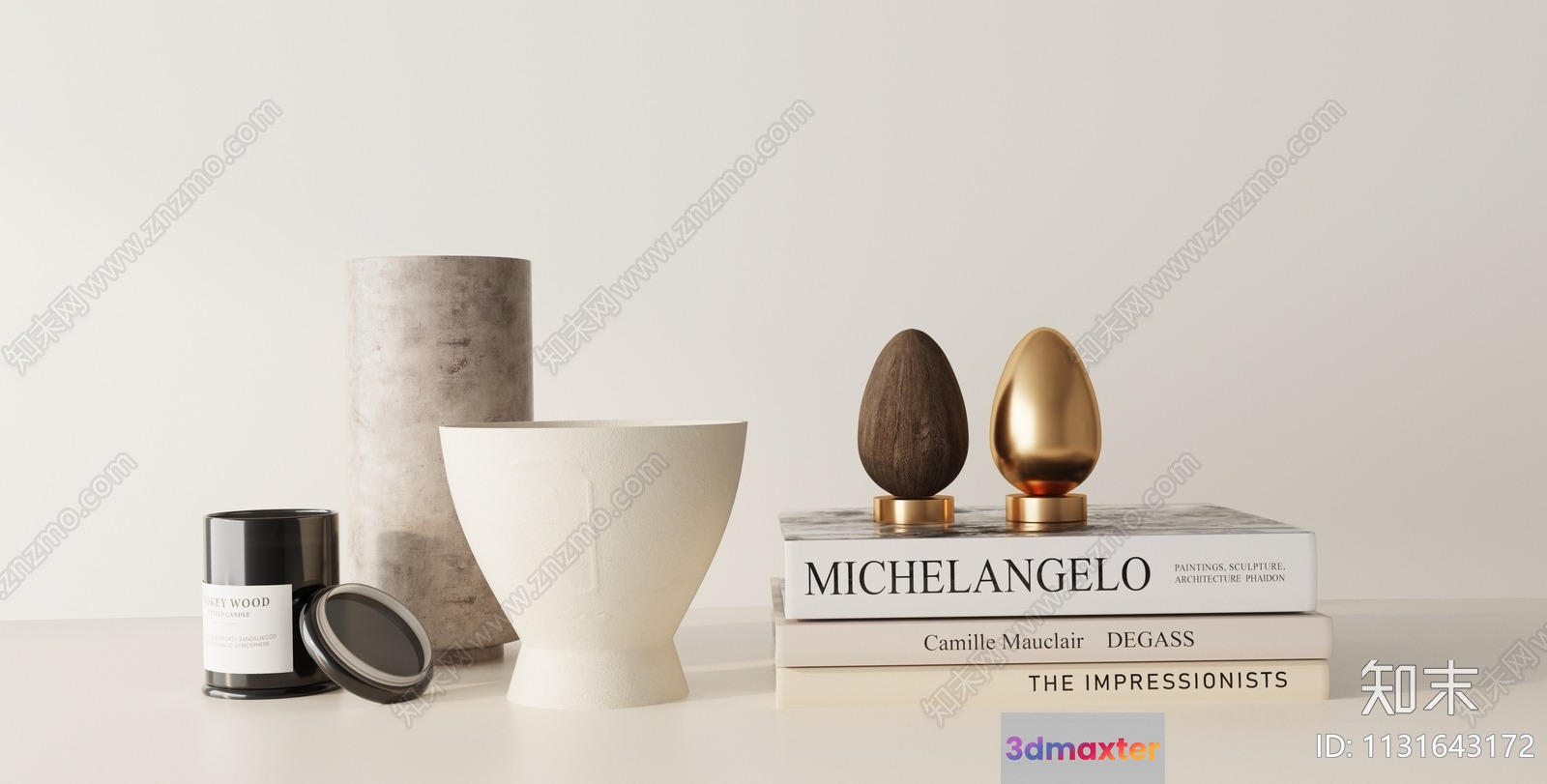 Modern Home Decor 3D Model - 1936 - VRAY Render