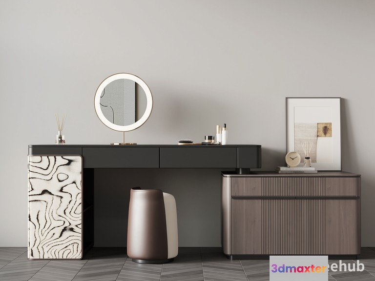 Modern Dressing Table 3D Model - 18832 - VRAY Render