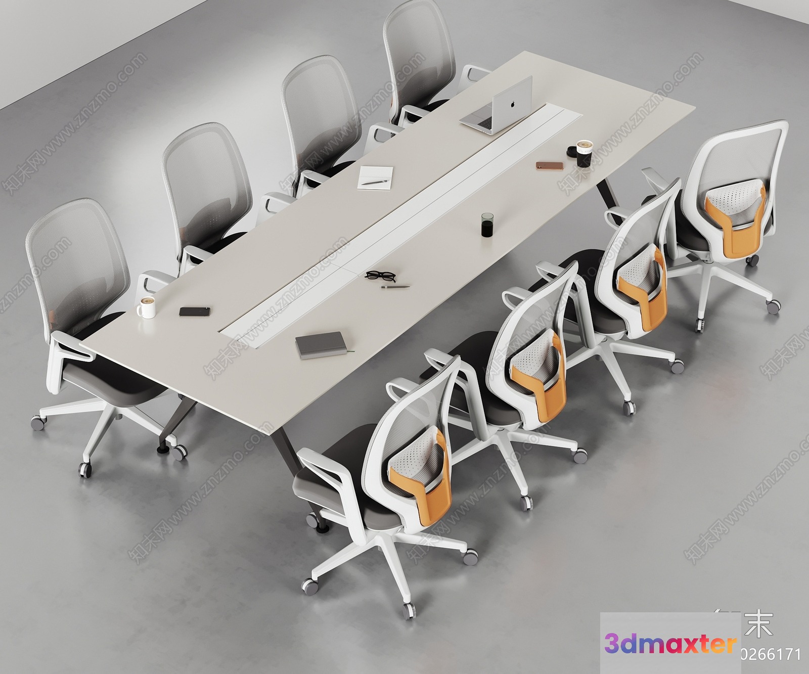 A Modern Office Space 3D Model - 1742 - CORONA Render