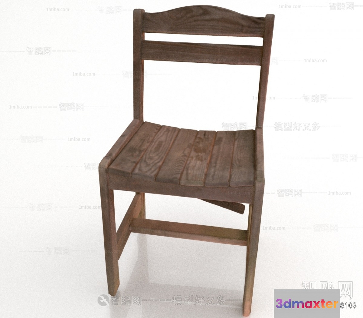 Wooden Chair 3D Model - 18713 - VRAY Render