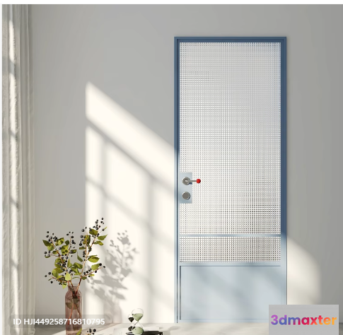 A White Door 3D Model - 9335 - VRAY Render