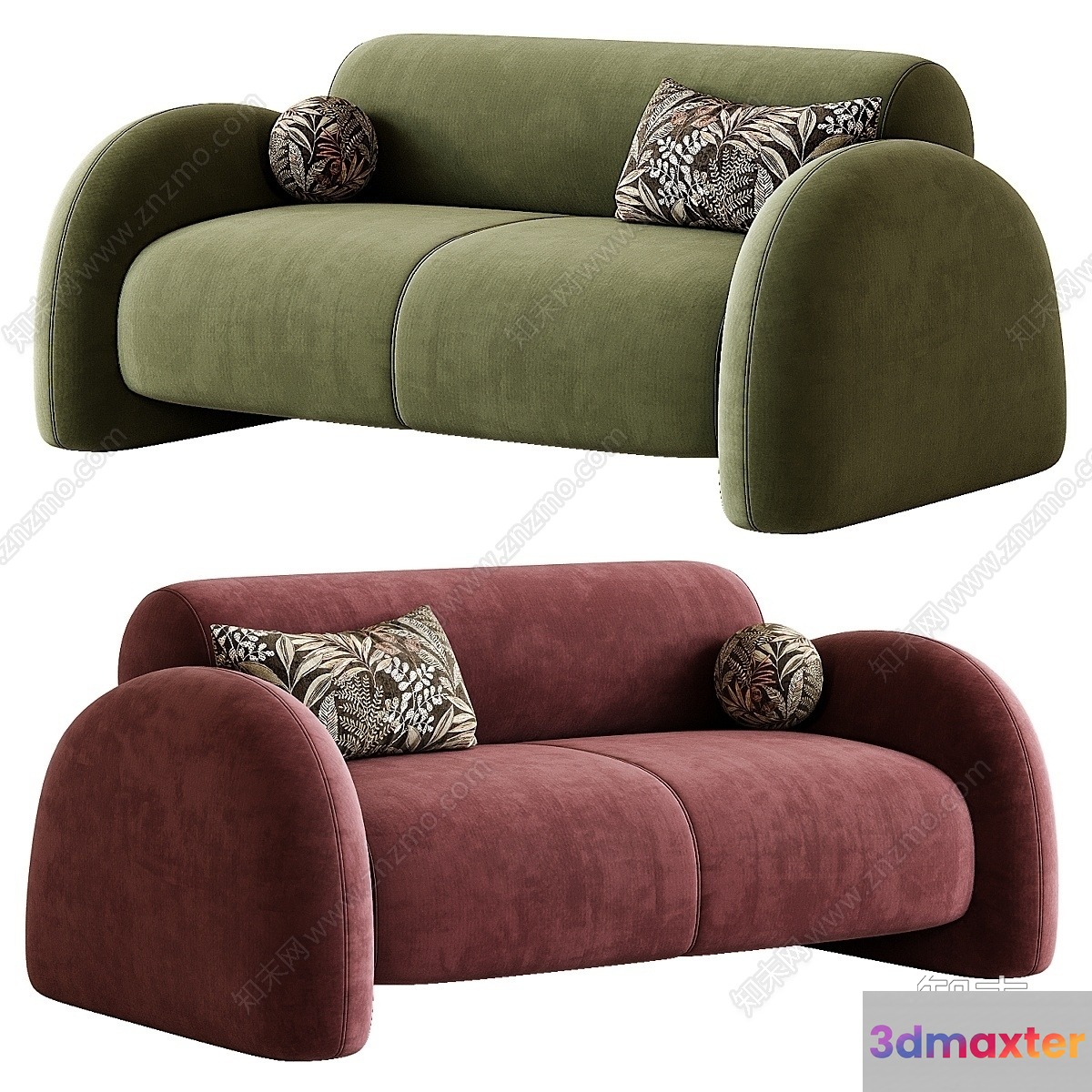Modern Sofa Set 3D Model - 15158 - VRAY Render