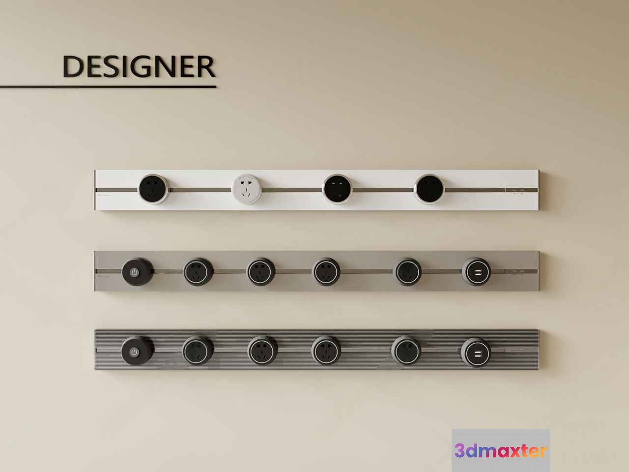 Designer Wall Fixtures 3D Model - 11569 - VRAY Render