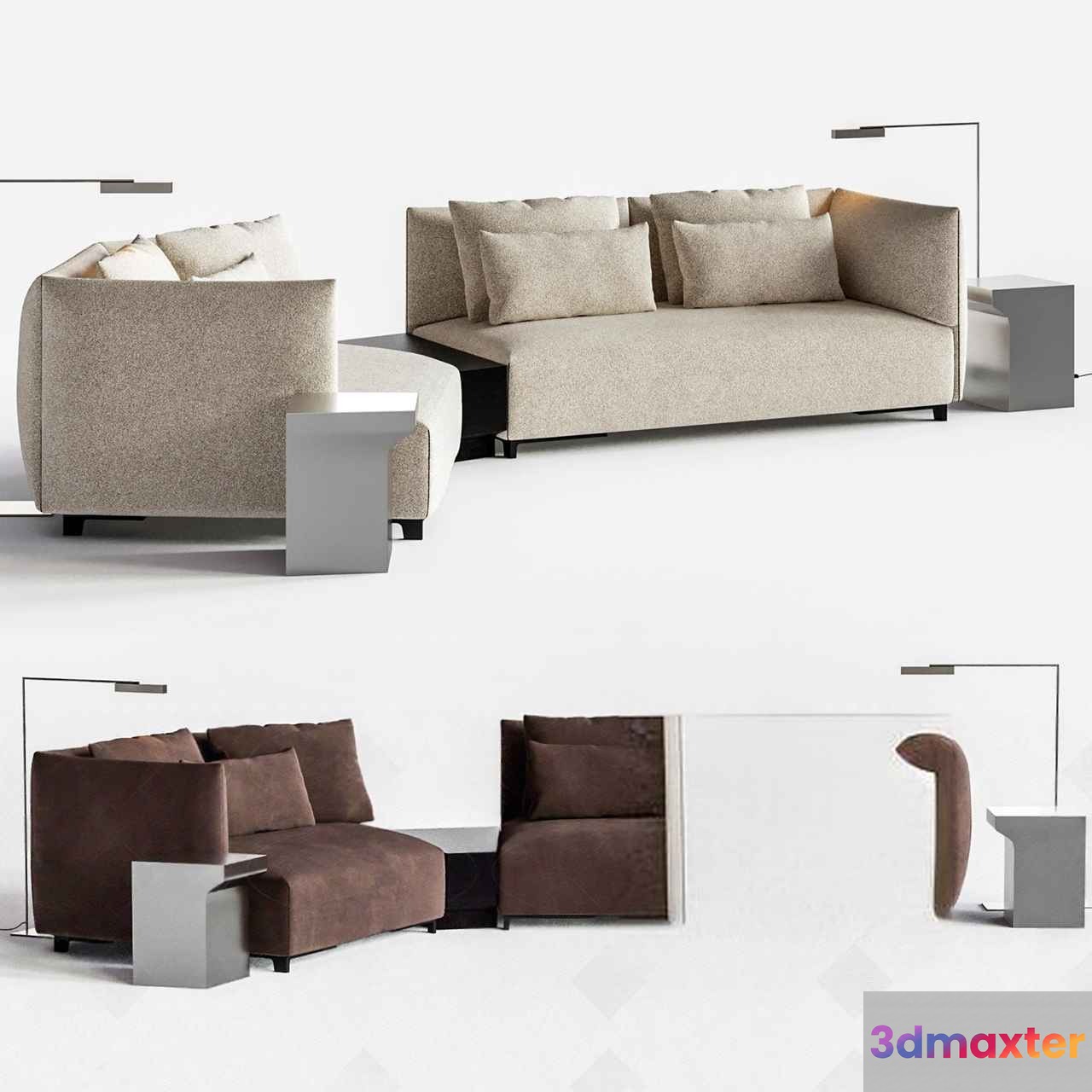 Modern Living Room 3D Model - 15831 - CORONA Render