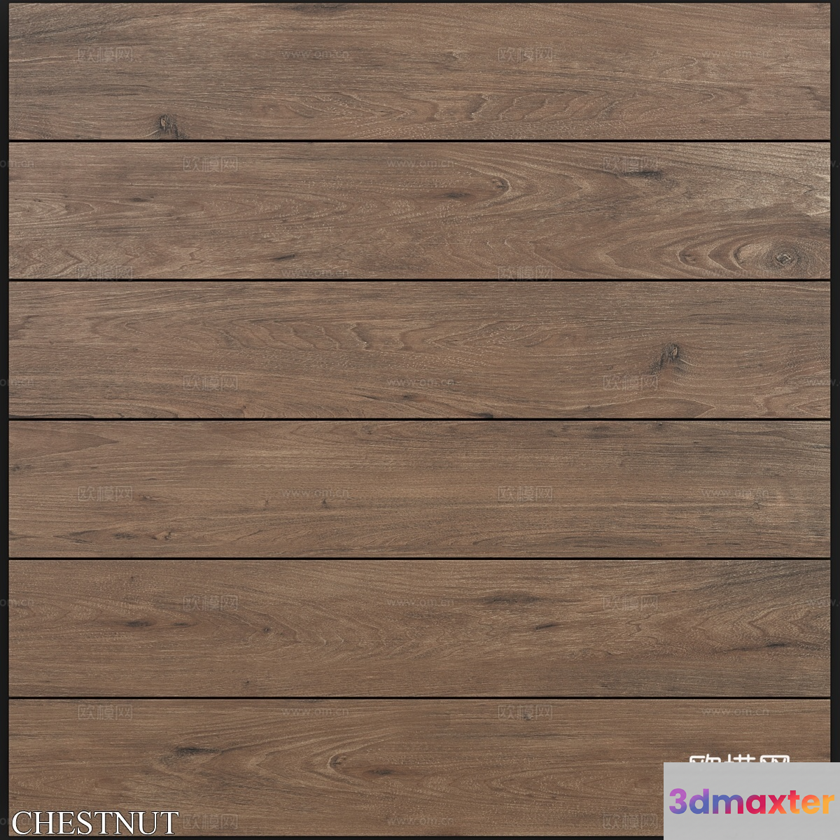 Brown Wooden Planks 3D Model - 1184 - VRAY Render