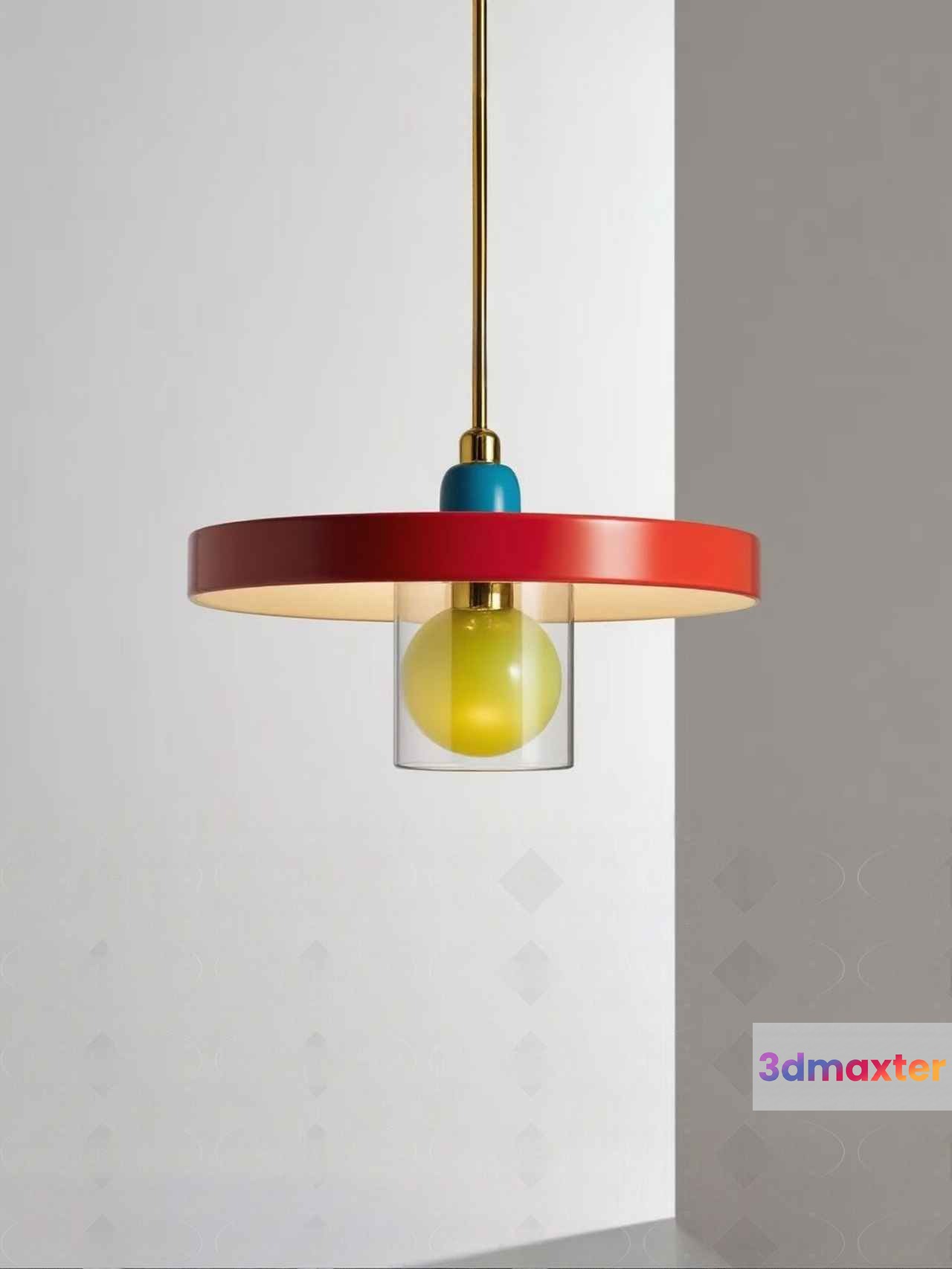 Gold Light Fixture 3D Model - 5874 - CORONA Render