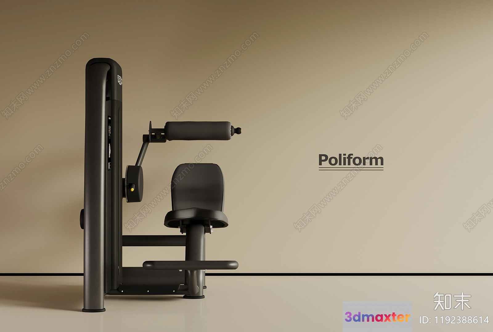 Modern Gym Equipment 3D Model - 1815 - VRAY Render