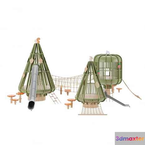 A Green Playground 3D Model - 11012 - CORONA Render