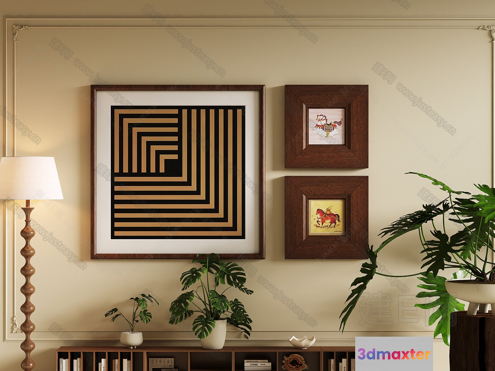 Cozy Living Room 3D Model - 5133 - VRAY Render
