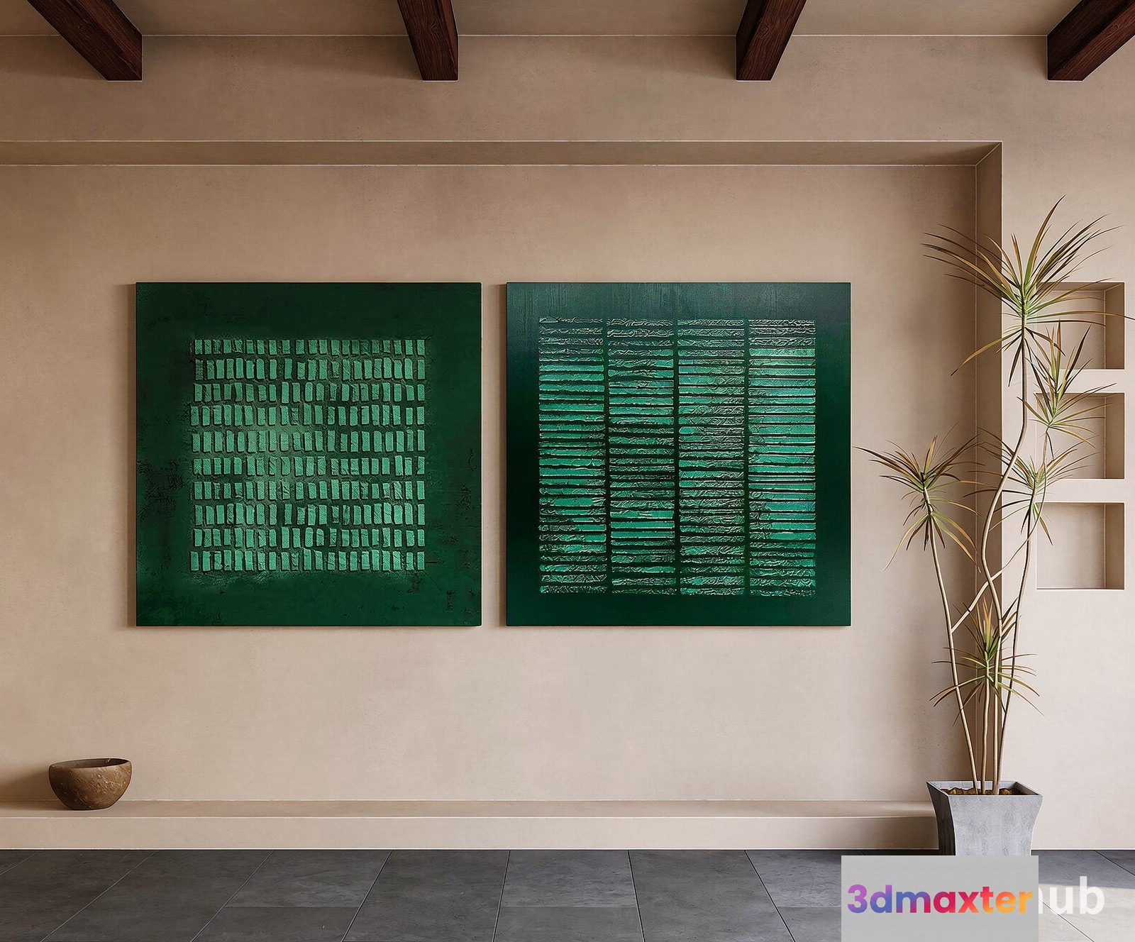 Modern Living Room 3D Model - 3177 - VRAY Render