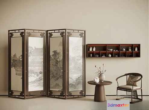 Minimalist Room Decor 3D Model - 10241 - VRAY Render