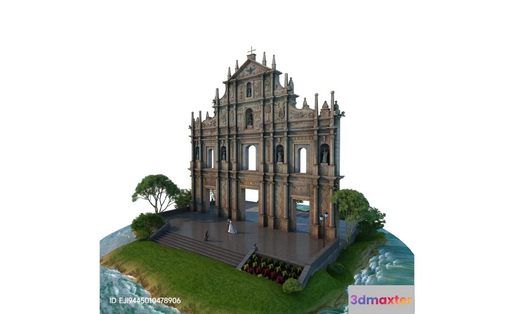 A 3D Building Model 3D Model - 7474 - VRAY Render