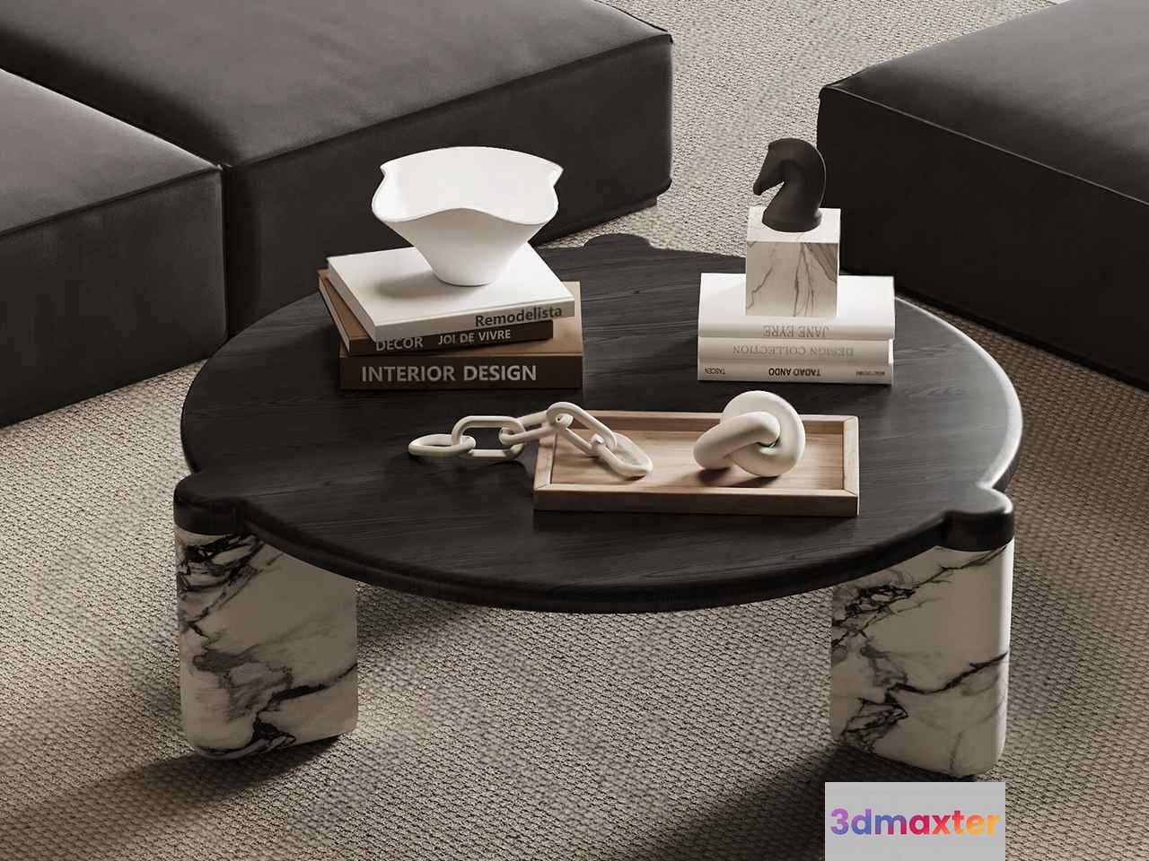 Modern Living Room 3D Model - 7767 - VRAY Render