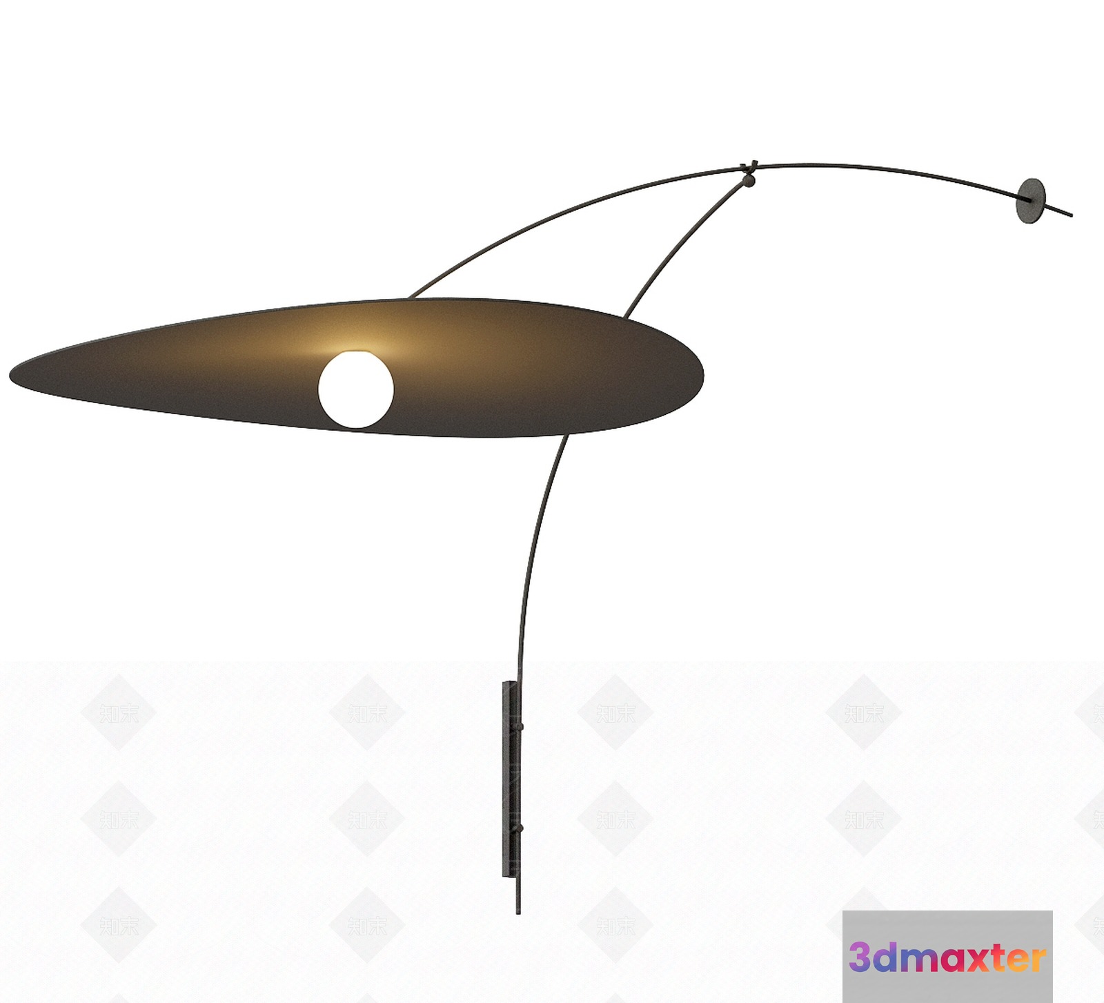 A Modern Light Fixture 3D Model - 9056 - VRAY Render