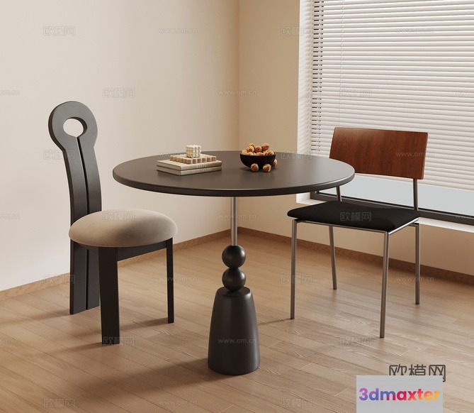 Simple Dining Area 3D Model - 3718 - VRAY Render