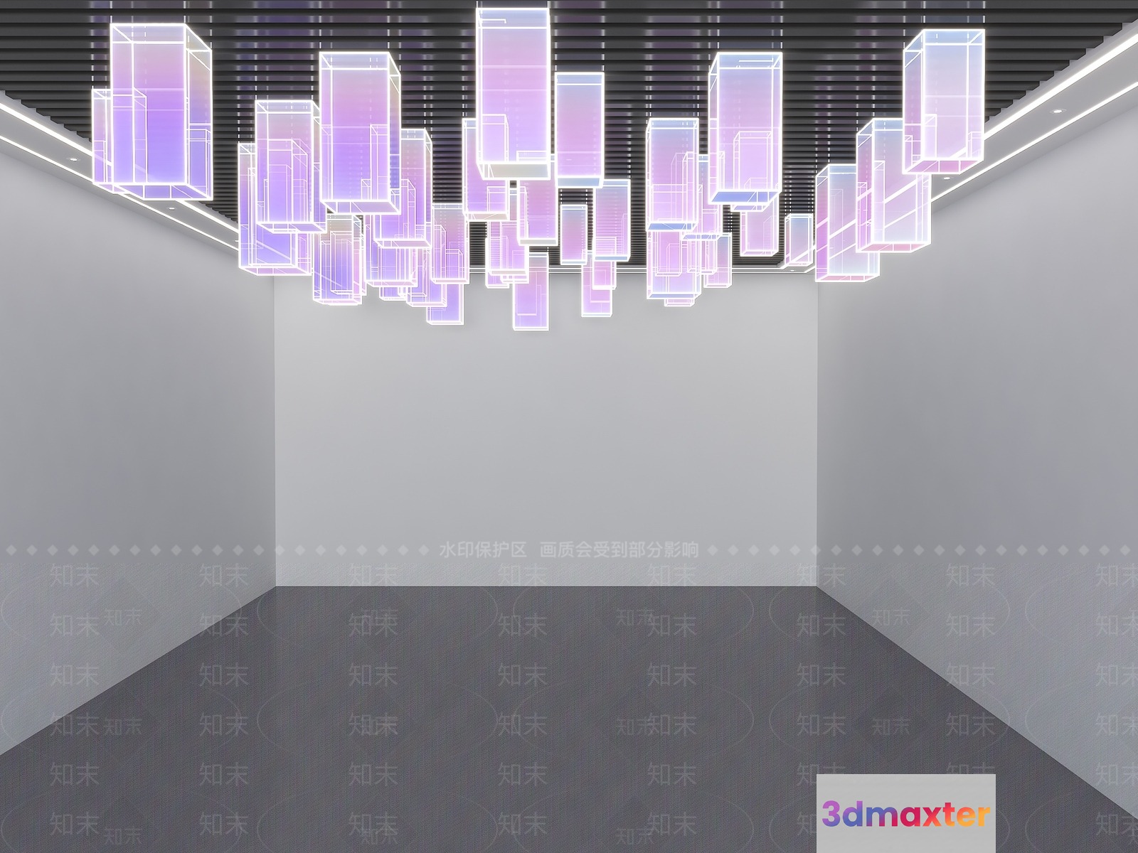 Modern Art Installation 3D Model - 2307 - VRAY Render