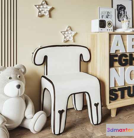 Modern Wooden Chair 3D Model - 1847 - VRAY Render