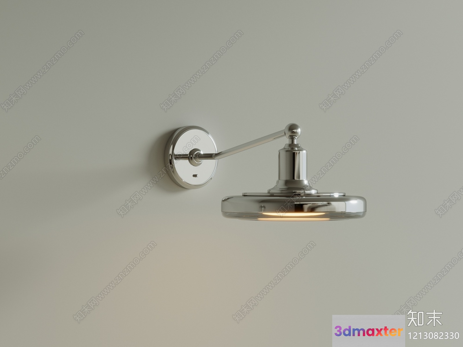 Gold Light Fixture 3D Model - 6184 - VRAY Render