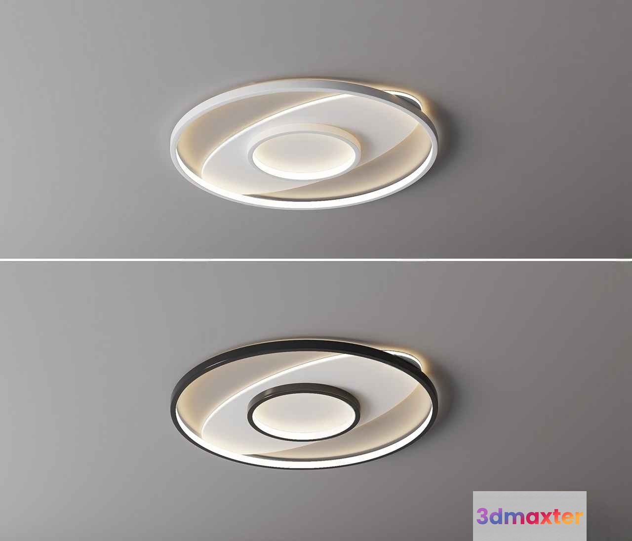 Gold Light Fixture 3D Model - 13923 - VRAY Render