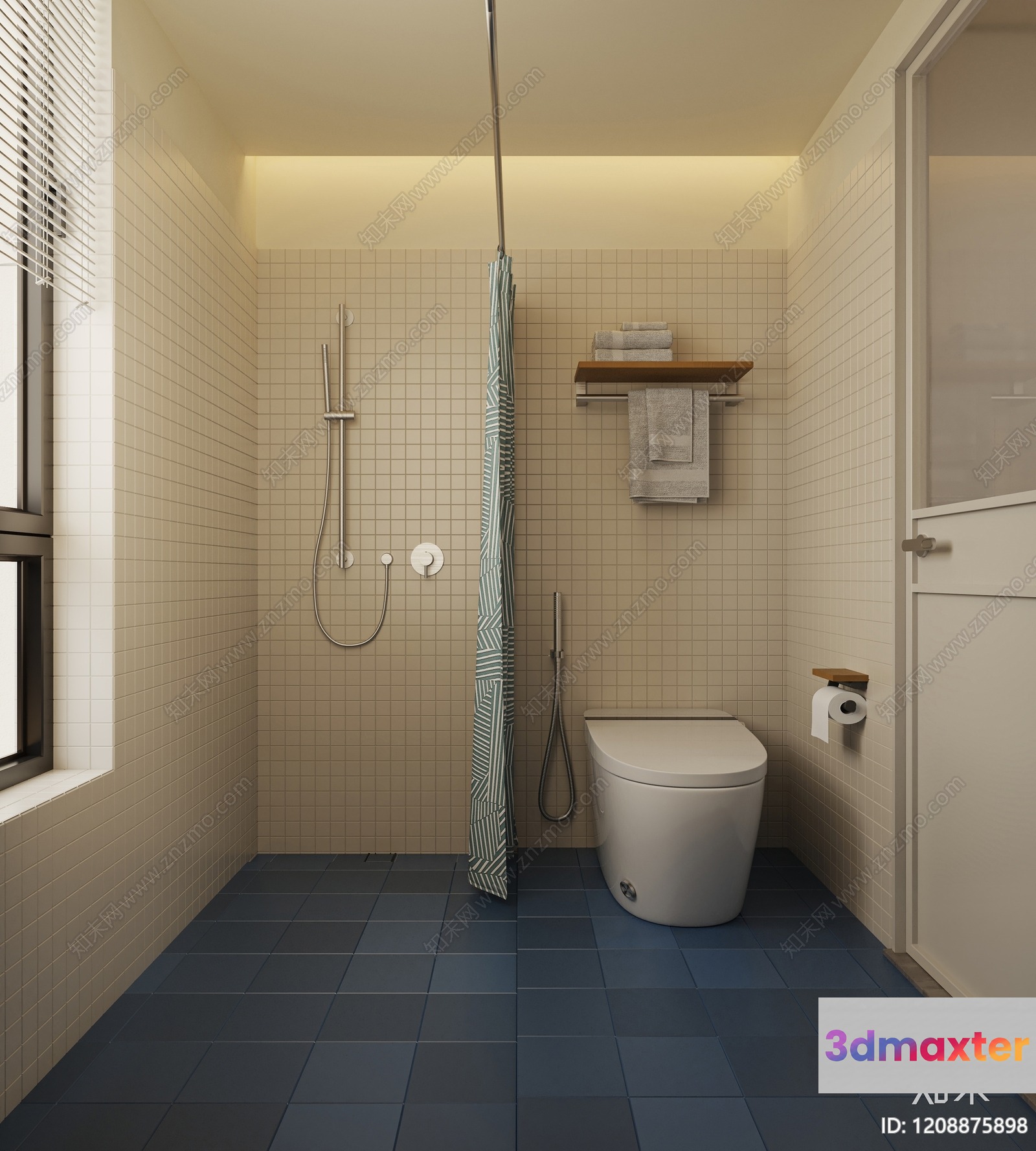 Modern Bathroom 3D Model - 929 - VRAY Render