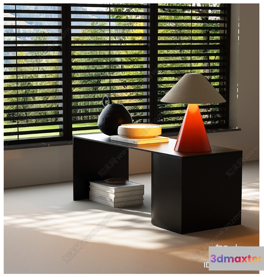 A Modern Table Lamp 3D Model - 21416 - VRAY Render