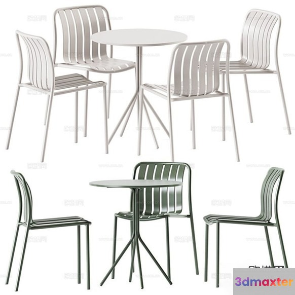 White Metal Furniture 3D Model - 11651 - CORONA Render