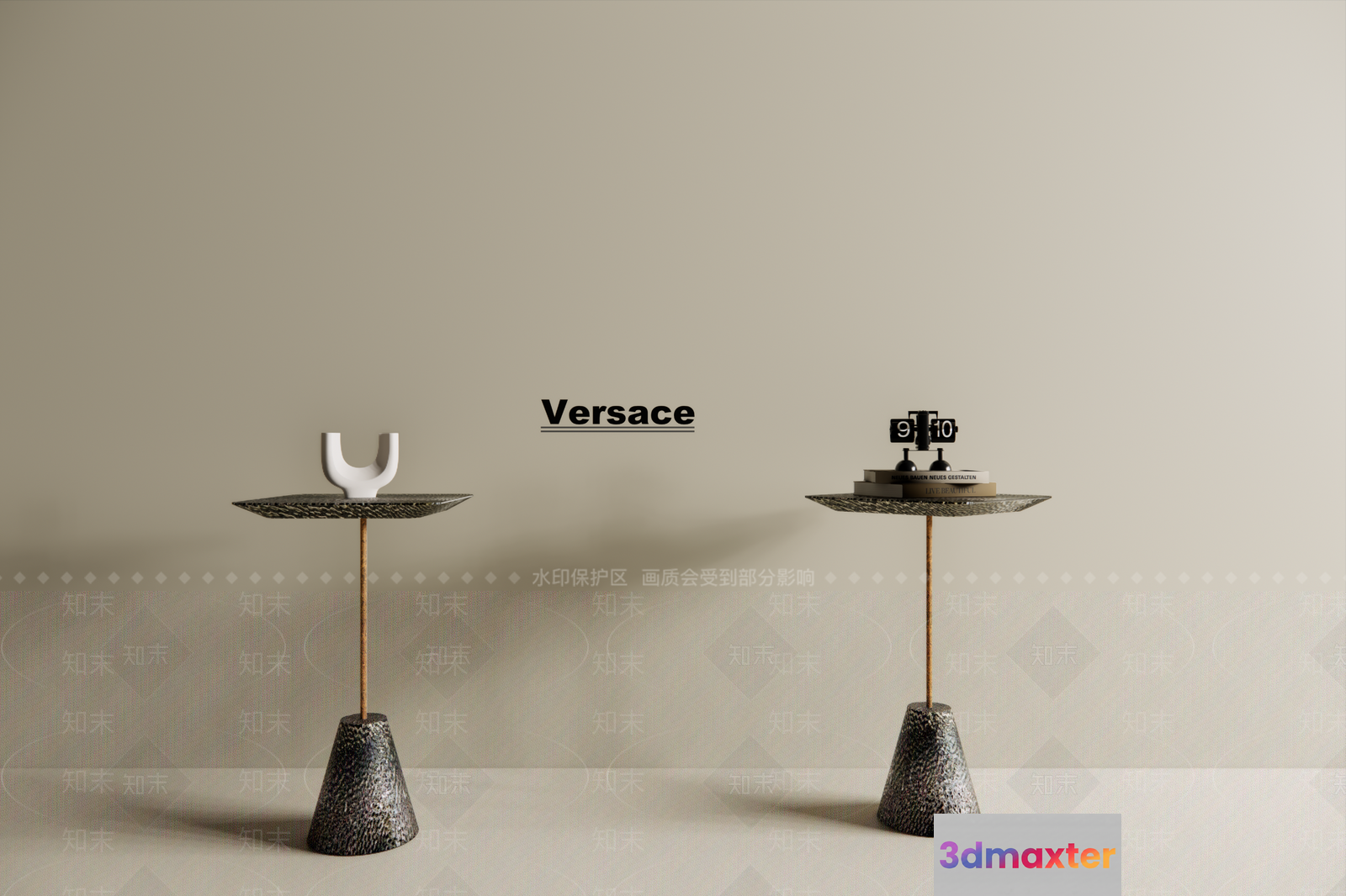Modern Versace Tables 3D Model - 21878 - VRAY Render