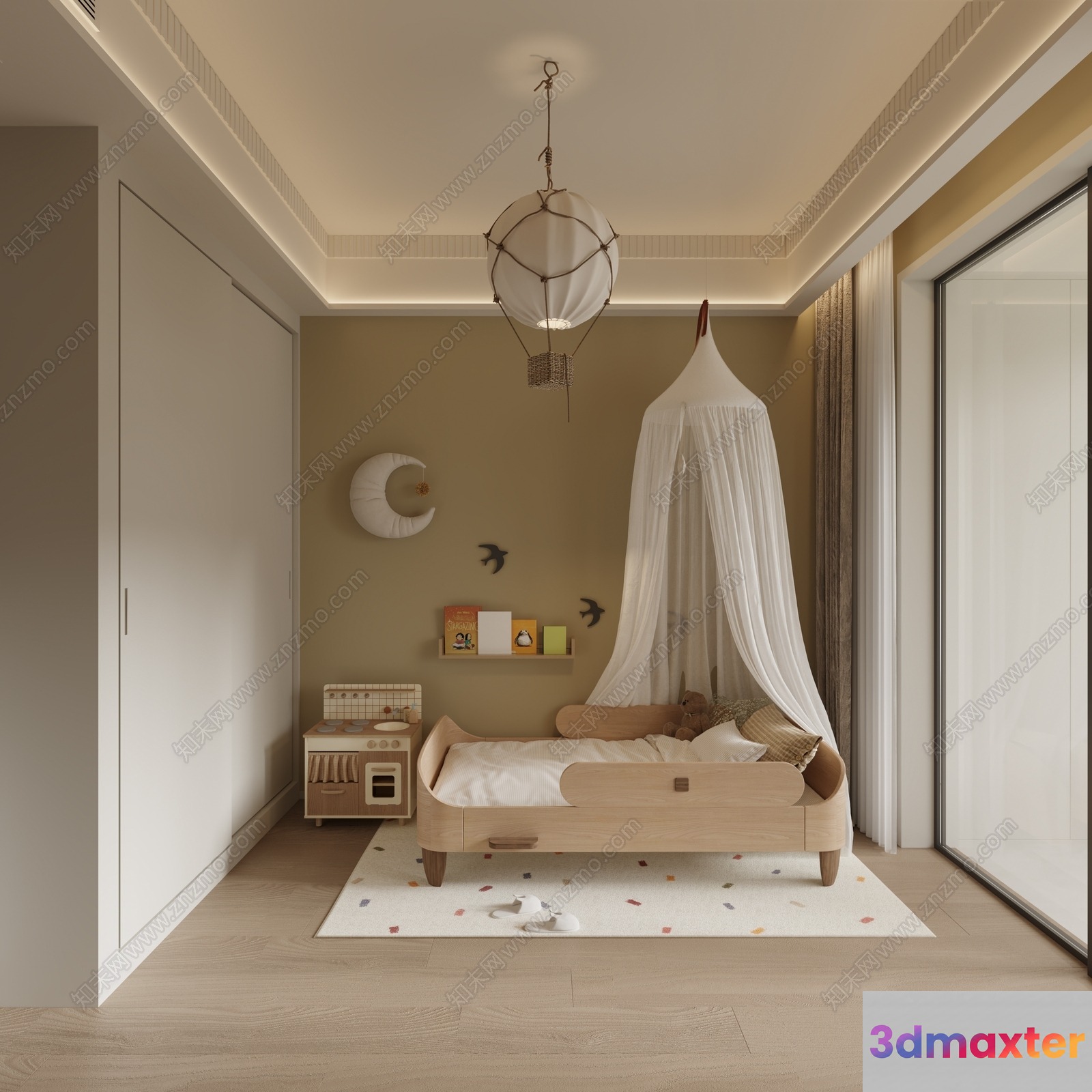Cozy Children'S Bedroom 3D Model - 7373 - CORONA Render