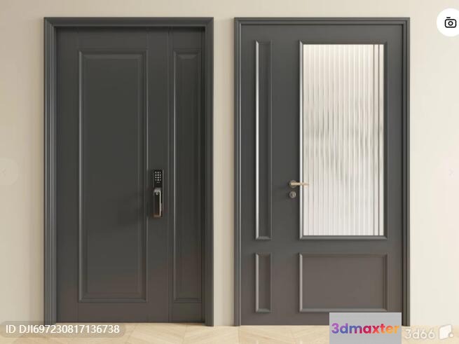 Two Doors 3D Model - 6279 - VRAY Render