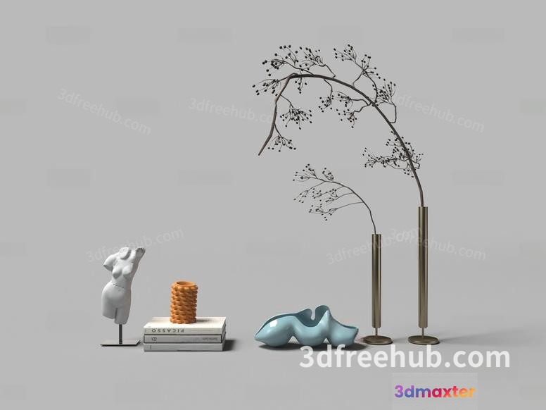 Modern 3D Artwork 3D Model - 23294 - VRAY Render