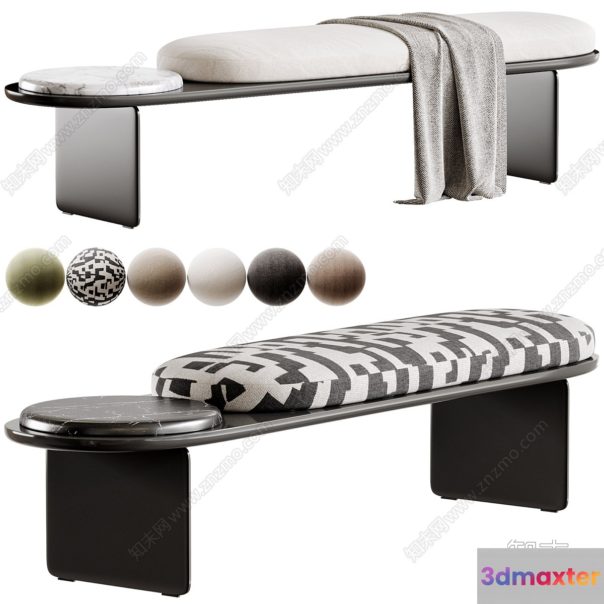 Modern Bench Design 3D Model - 21476 - VRAY Render