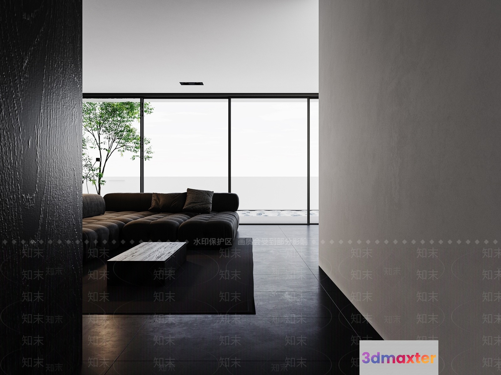 Modern Living Room 3D Model - 8152 - VRAY Render