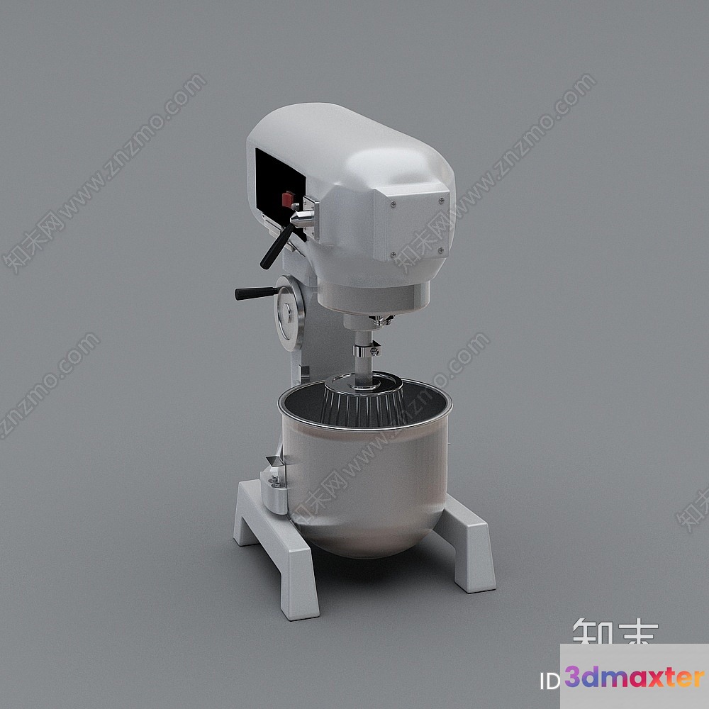A White Stand Mixer 3D Model - 6374 - VRAY Render