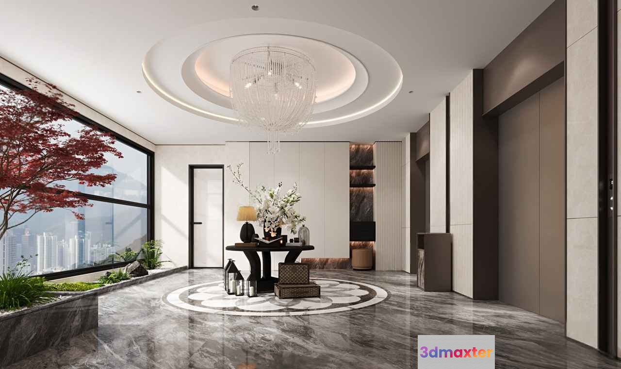 Modern Entryway 3D Model - 7145 - VRAY Render