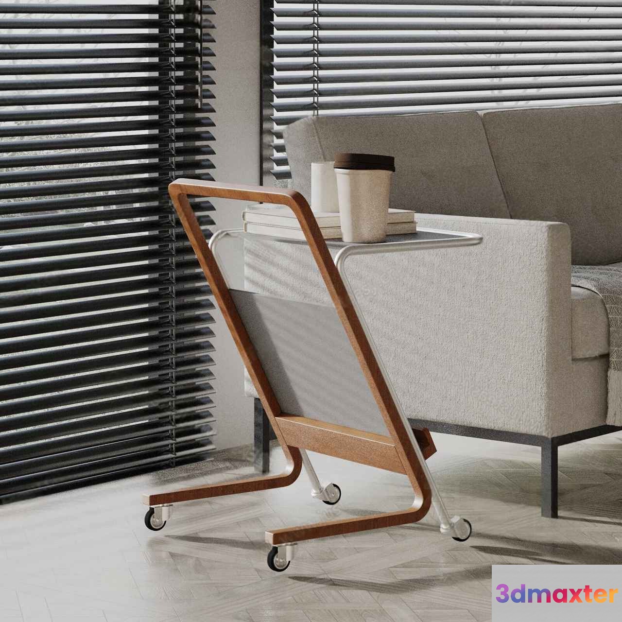 A Rolling Cart 3D Model - 13988 - VRAY Render