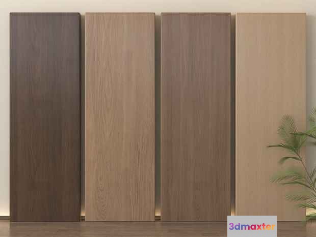 Wooden Wall Panels 3D Model - 21096 - VRAY Render