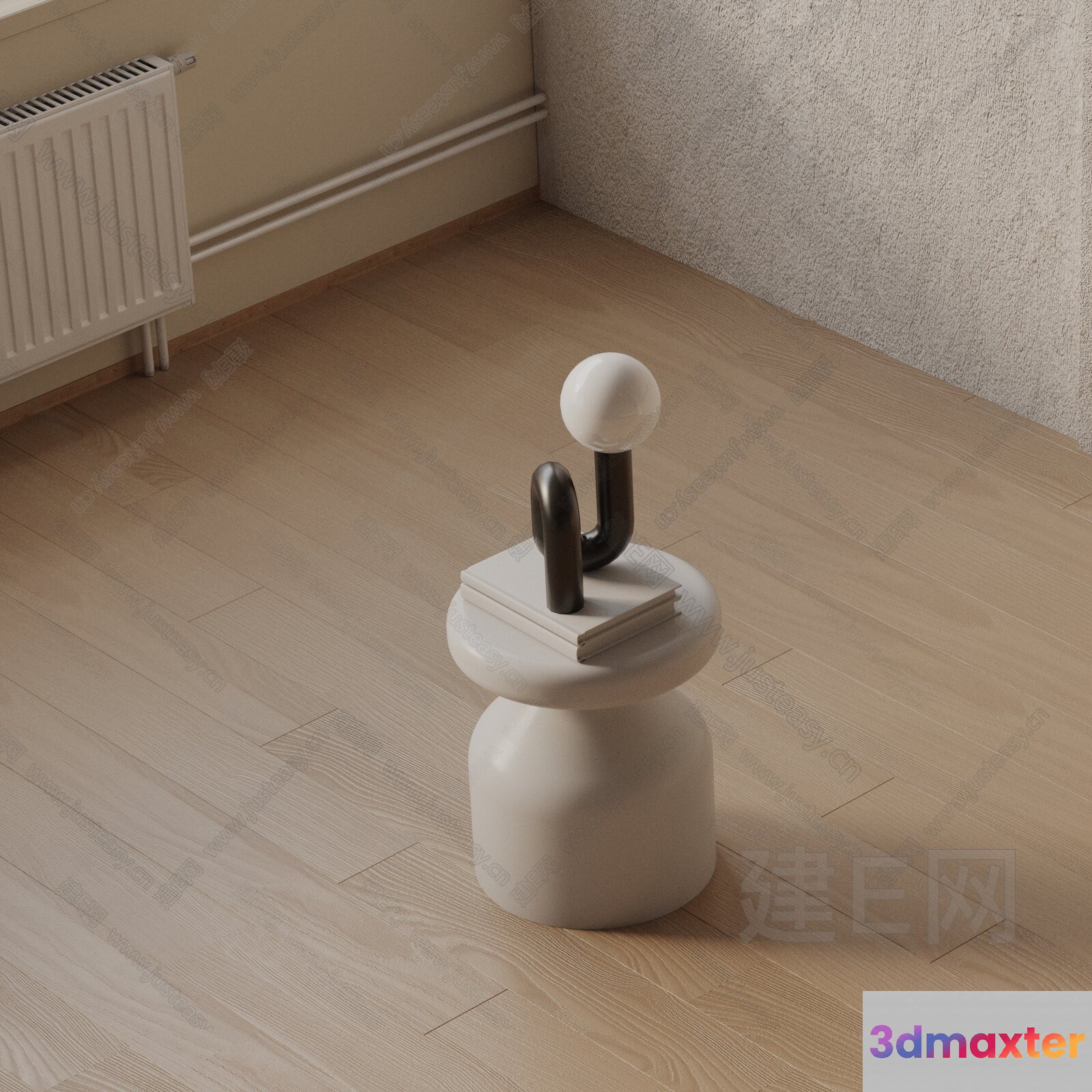 Minimalist Decorative Table 3D Model - 10853 - VRAY Render