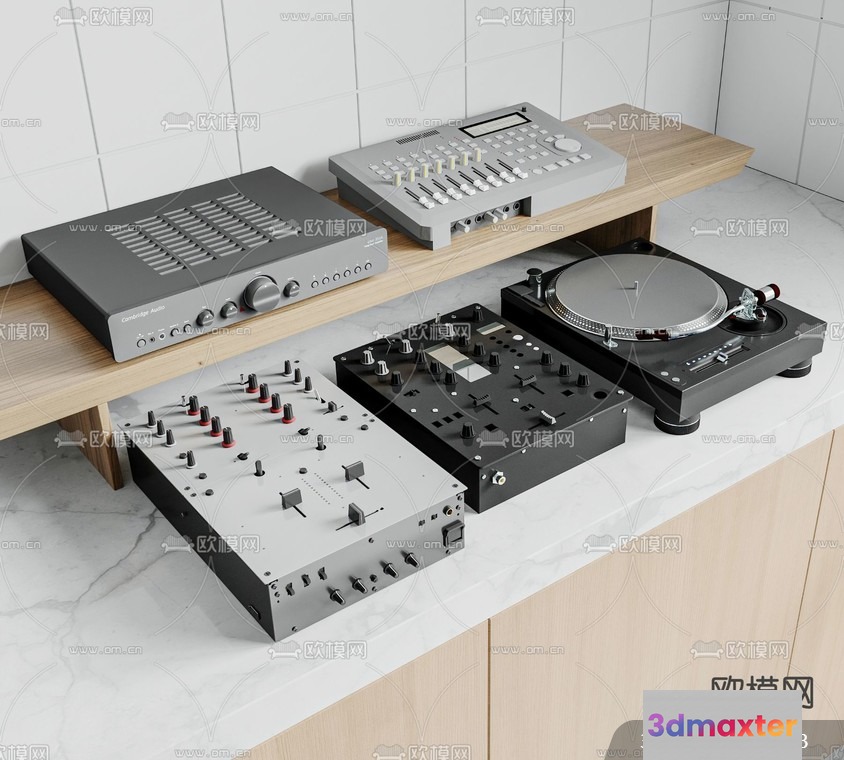 Modern Electronic Equipment 3D Model - 10374 - VRAY Render
