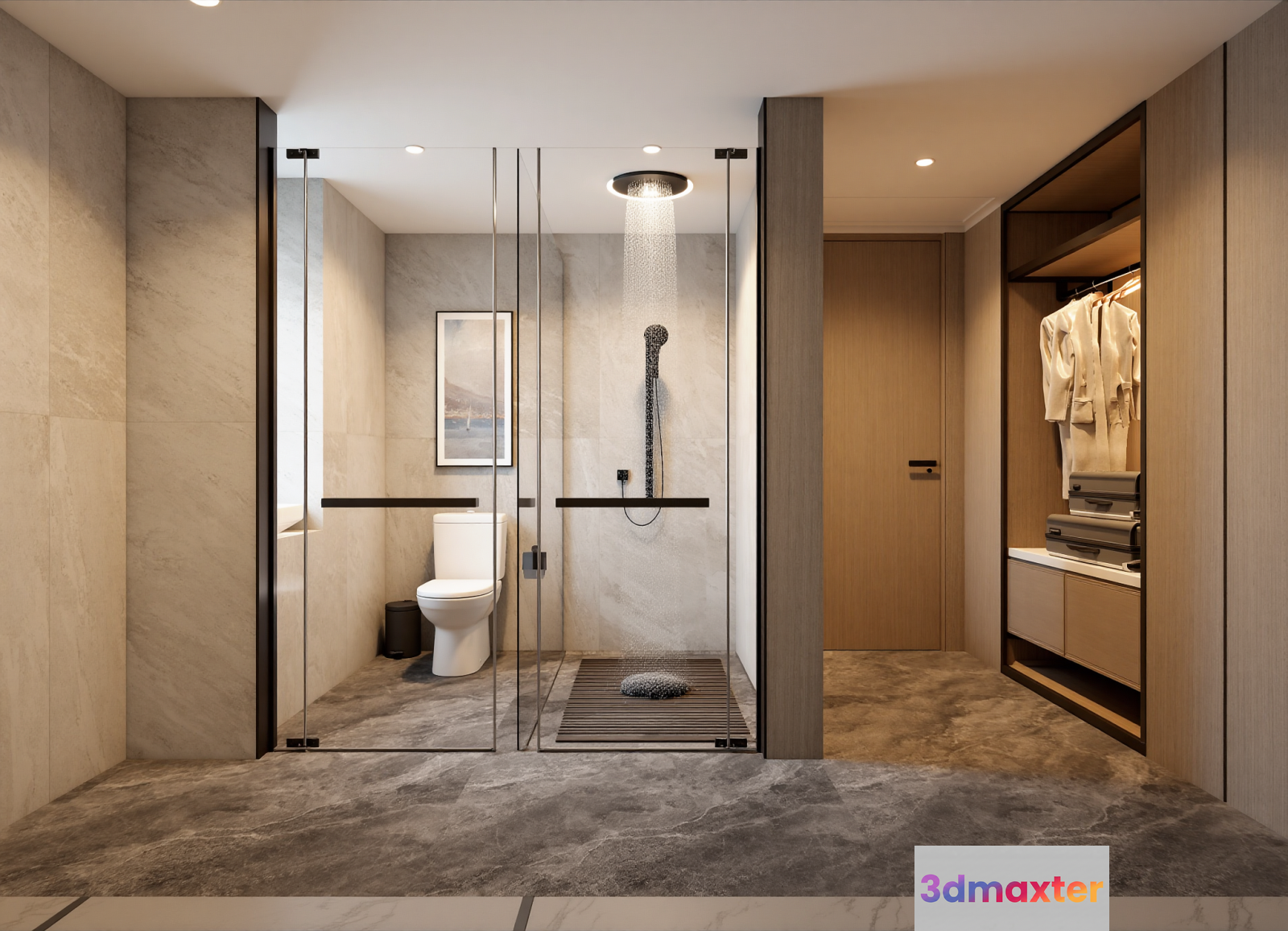 Modern Bathroom 3D Model - 16089 - VRAY Render