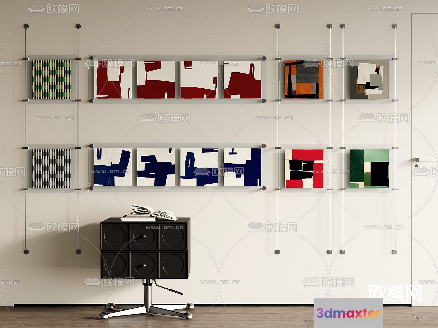 Modern Office Furniture 3D Model - 13302 - VRAY Render