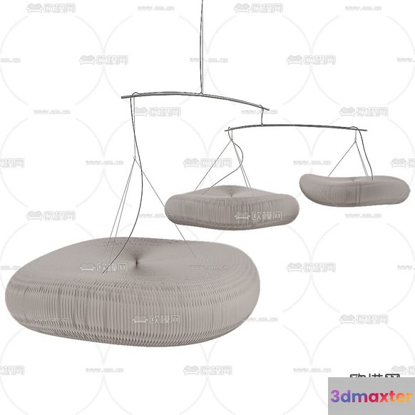 The Single Main Subject Is A Set Of Hanging Lamps 3D Model - 653 - VRAY Render