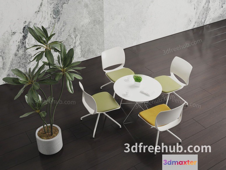 Modern Dining Room 3D Model - 18548 - VRAY Render